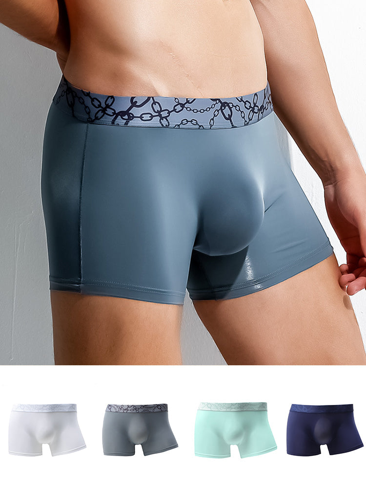 3 Pack Cooling Seamless Pouch Trunks | dmunderwear detail image 11