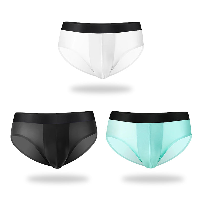 3 Pack Double Layer Silk Snug-fit Men's Underwear | dmunderwear detail image 12