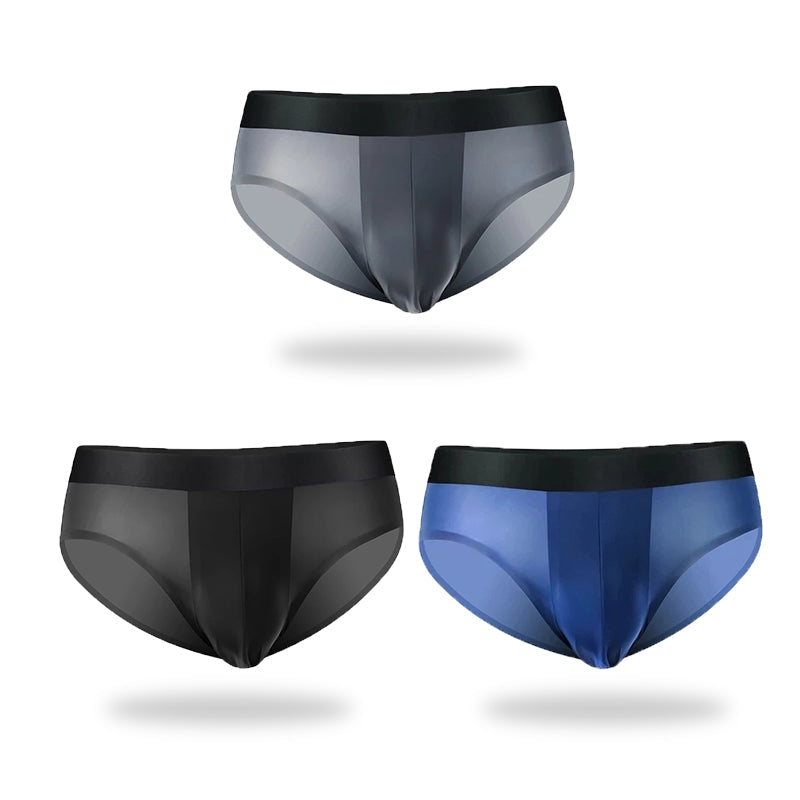 3 Pack Double Layer Silk Snug-fit Men's Underwear | dmunderwear detail image 7