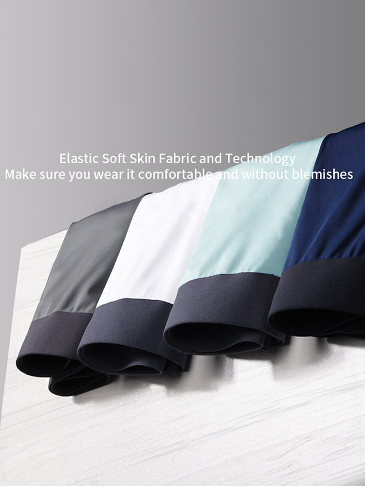 3 Pack Ice Silk Seamless Ultra-thin Men's Trunks | dmunderwear detail image 9