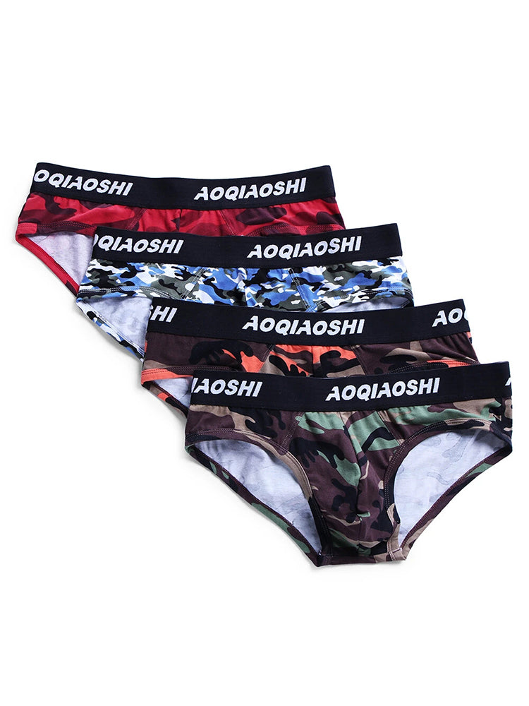 3 Pack Low Rise Camouflage Ball Support Underwear | dmunderwear detail image 13