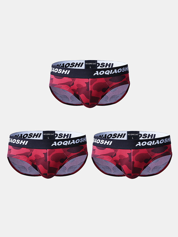 3 Pack Low Rise Camouflage Ball Support Underwear | dmunderwear detail image 14