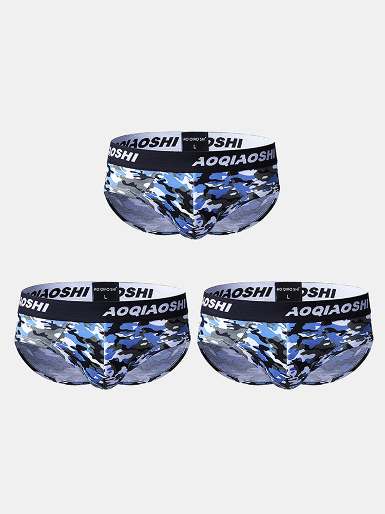 3 Pack Low Rise Camouflage Ball Support Underwear | dmunderwear detail image 18