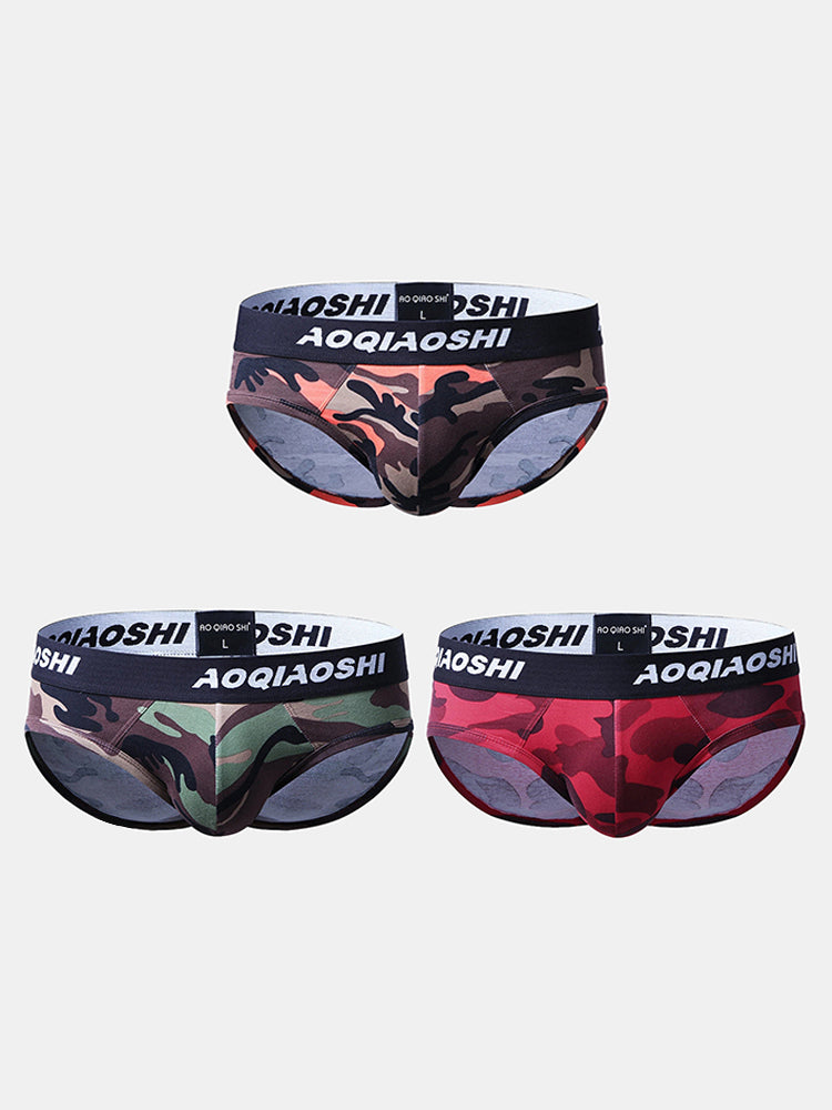 3 Pack Low Rise Camouflage Ball Support Underwear | dmunderwear detail image 8