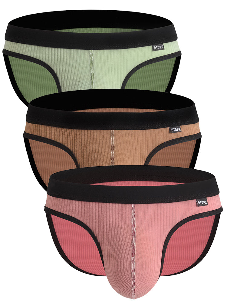 3 Pack Low Rise Soft Briefs With Support Pouch | dmunderwear detail image 14
