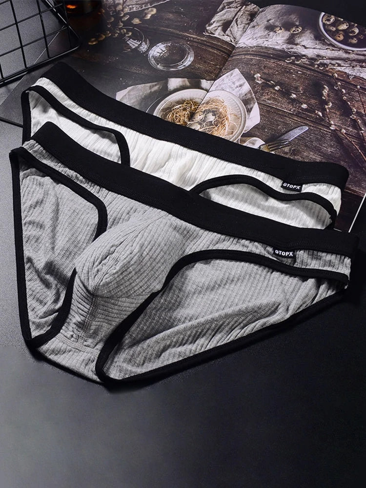 3 Pack Low Rise Soft Briefs With Support Pouch | dmunderwear detail image 15