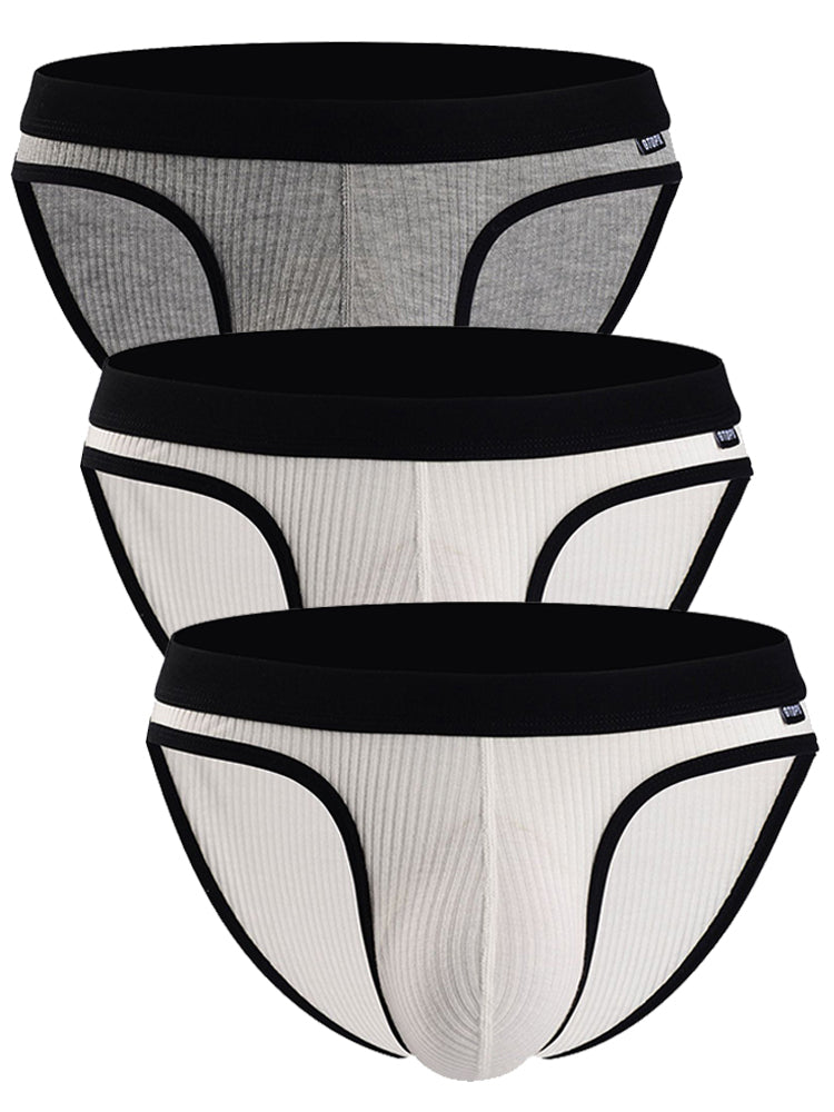3 Pack Low Rise Soft Briefs With Support Pouch | dmunderwear detail image 18