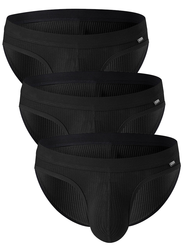 3 Pack Low Rise Soft Briefs With Support Pouch | dmunderwear detail image 19