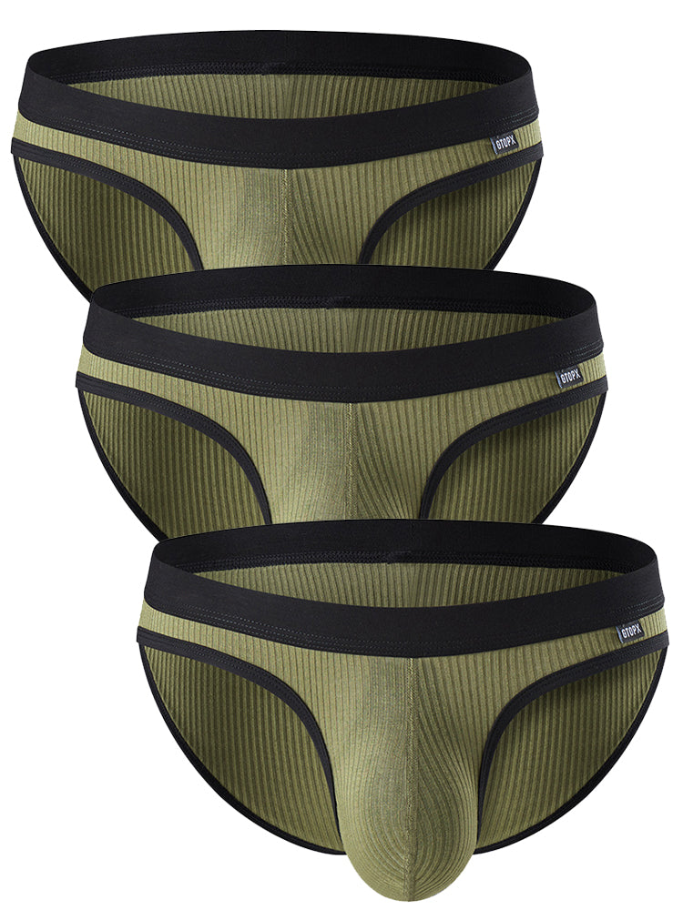 3 Pack Low Rise Soft Briefs With Support Pouch | dmunderwear detail image 20