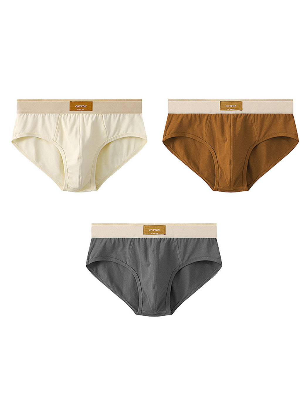 3 Pack Men' Breathable Stretch-Cotton Briefs | dmunderwear detail image 10