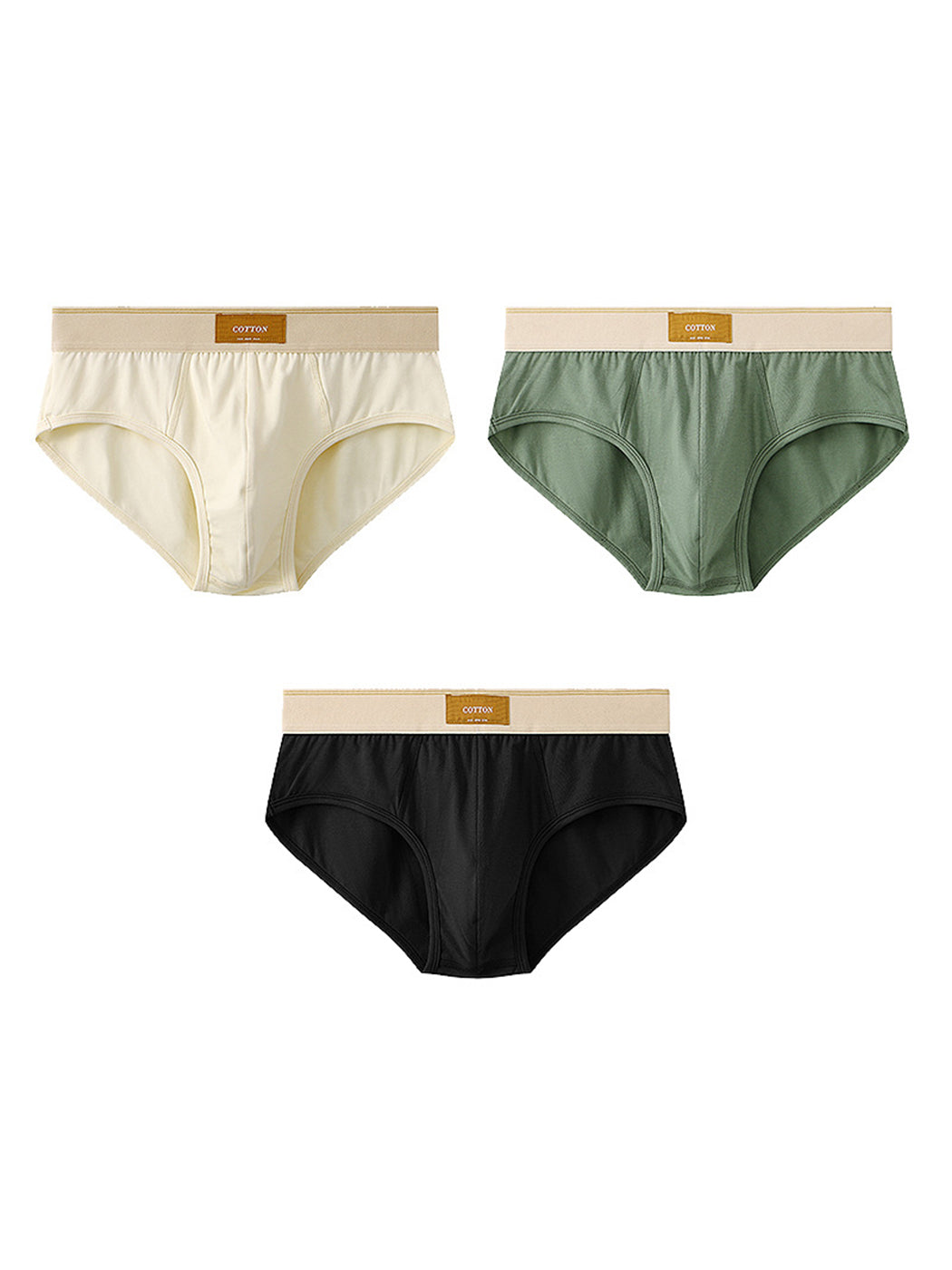 3 Pack Men' Breathable Stretch-Cotton Briefs | dmunderwear detail image 8