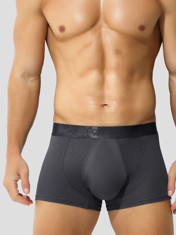 3 Pack Men's Breathable 3D Pouch Trunks | dmunderwear