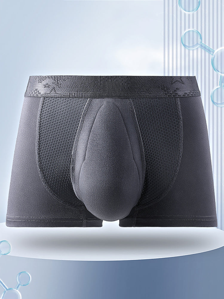3 Pack Men's Breathable 3D Pouch Trunks | dmunderwear detail image 11
