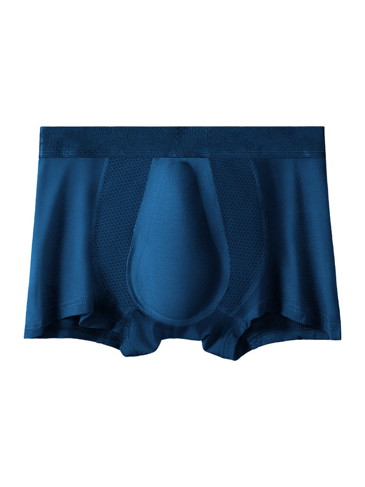 3 Pack Men's Breathable 3D Pouch Trunks | dmunderwear detail image 14