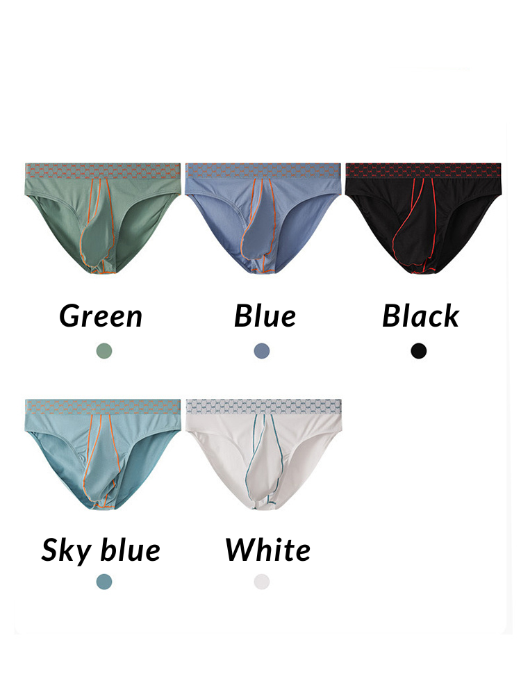 3 Pack Men's Breathable Anti-Chafing Cotton Briefs | dmunderwear detail image 14