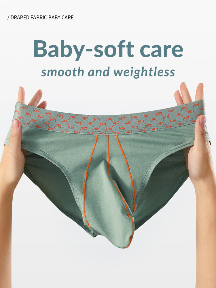3 Pack Men's Breathable Anti-Chafing Cotton Briefs | dmunderwear detail image 3