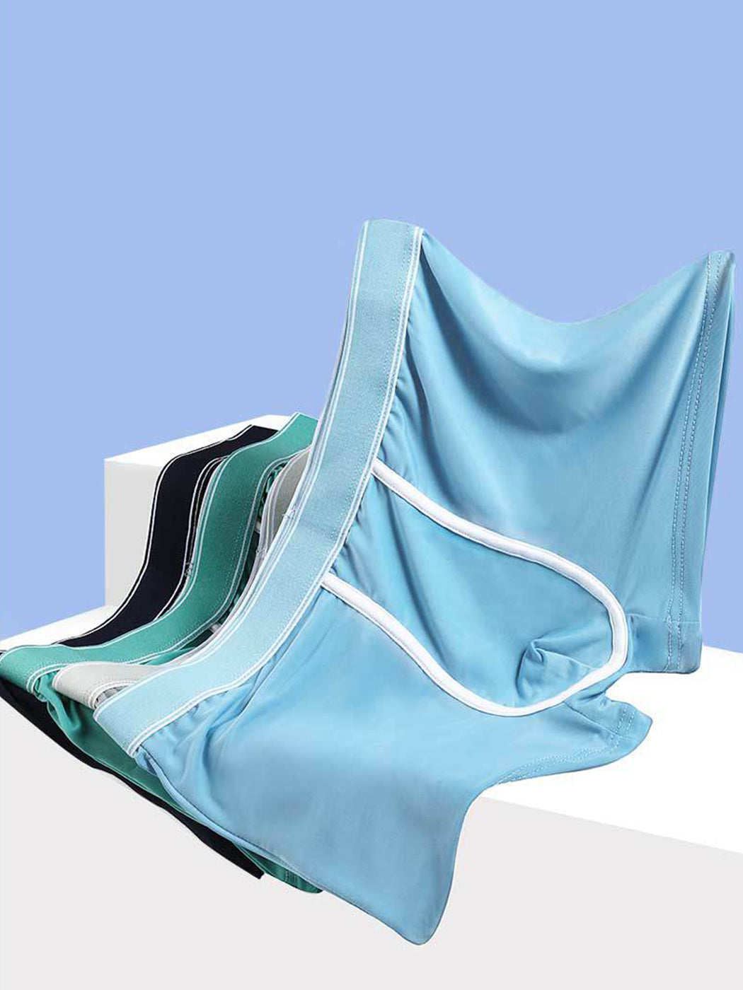 3 Pack Men's Breathable Micro Thin Trunks | dmunderwear detail image 13