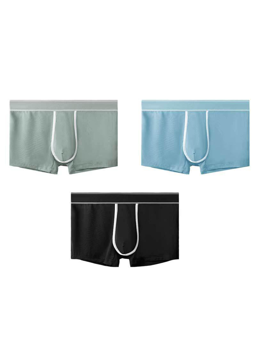 3 Pack Men's Breathable Micro Thin Trunks | dmunderwear detail image 18