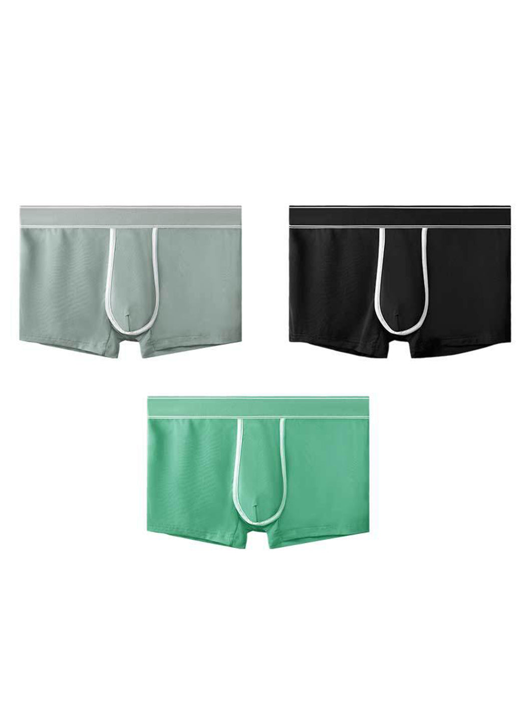 3 Pack Men's Breathable Micro Thin Trunks | dmunderwear detail image 2