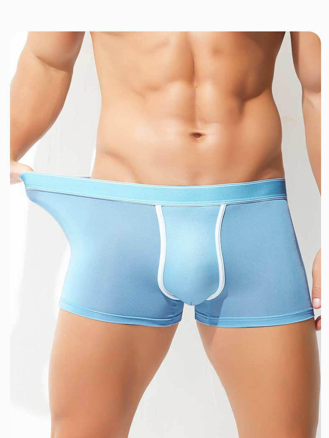 3 Pack Men's Breathable Micro Thin Trunks | dmunderwear detail image 4