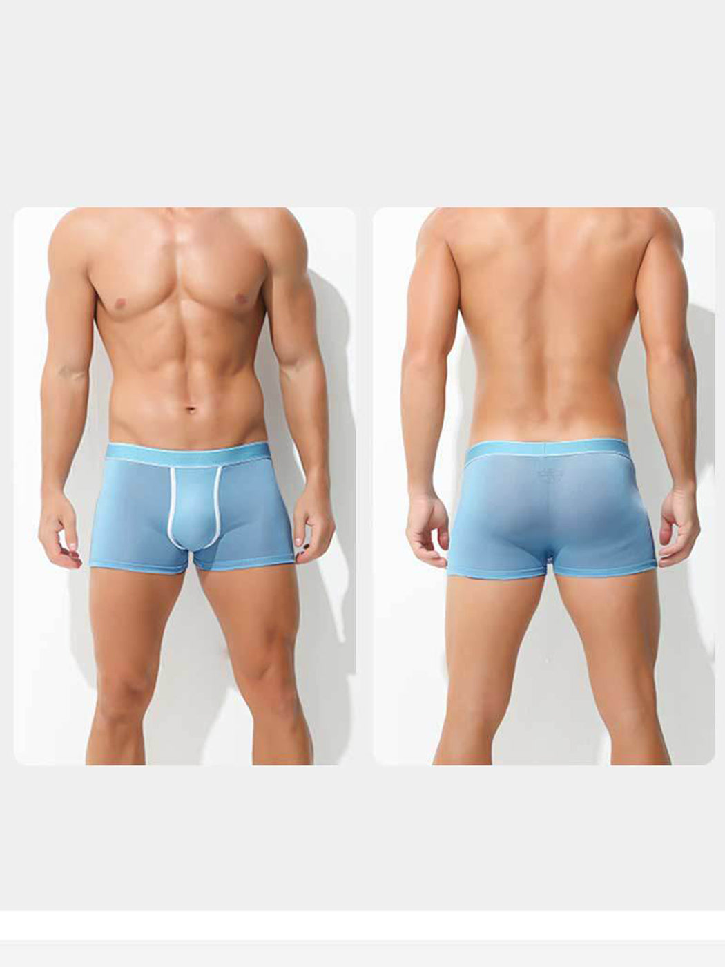 3 Pack Men's Breathable Micro Thin Trunks | dmunderwear detail image 6