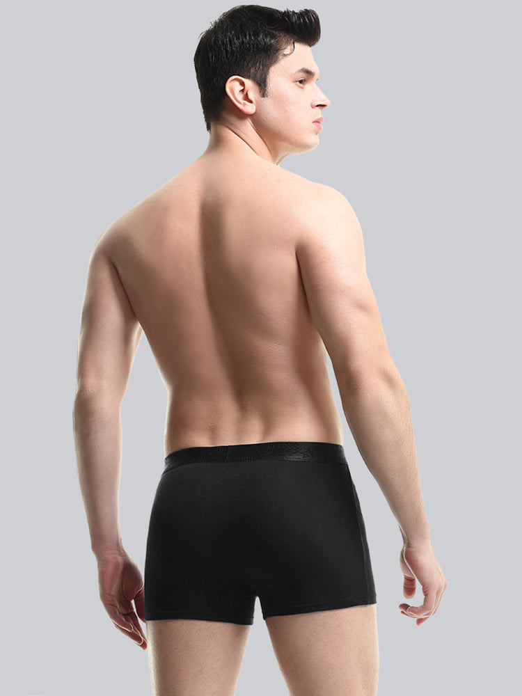 3 Pack Men's Breathable Splicing Mesh Trunks | dmunderwear detail image 4