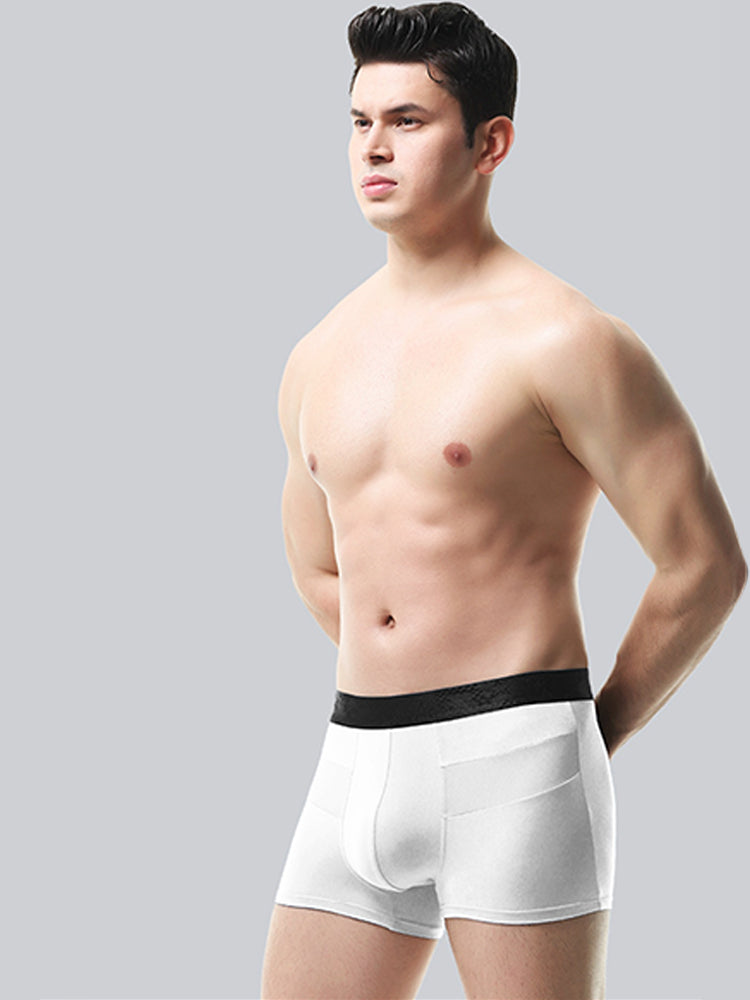3 Pack Men's Breathable Splicing Mesh Trunks | dmunderwear detail image 5