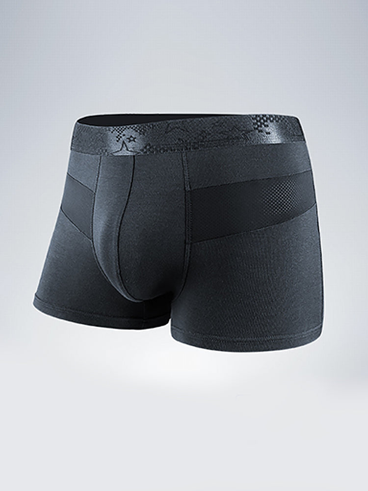 3 Pack Men's Breathable Splicing Mesh Trunks | dmunderwear detail image 8