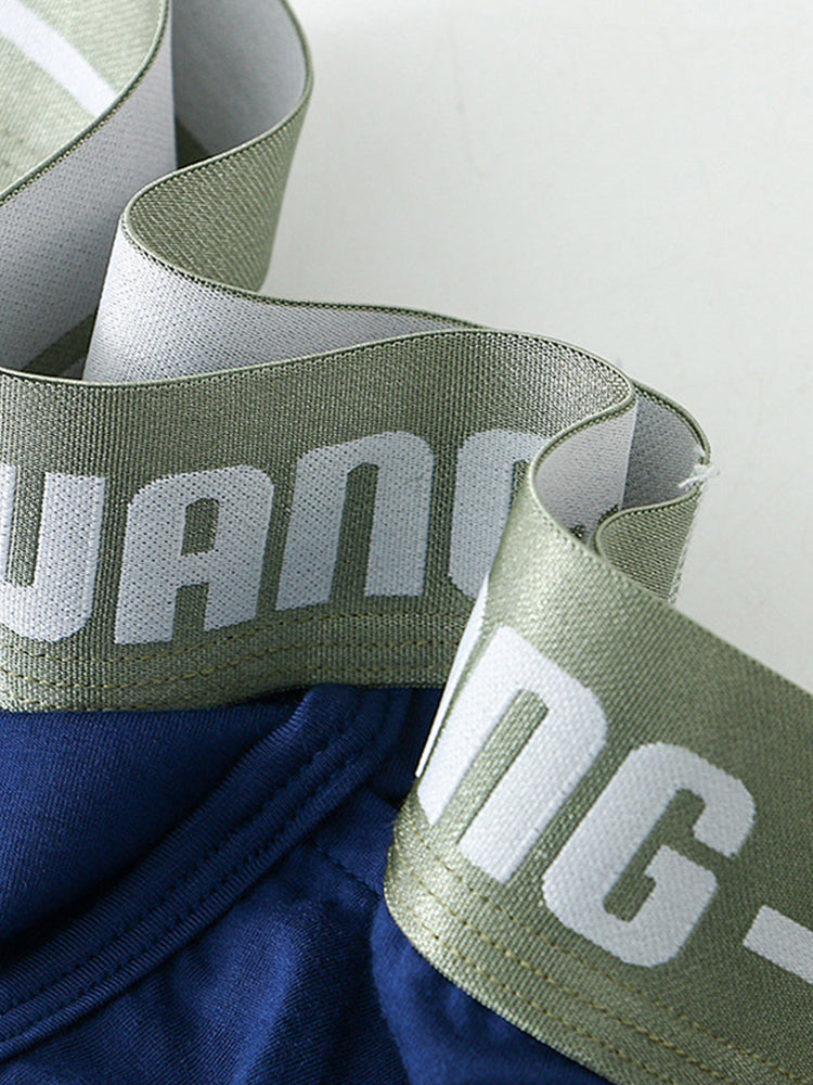 3 Pack Men's Breathable Trunks with Front Pouch | dmunderwear detail image 9
