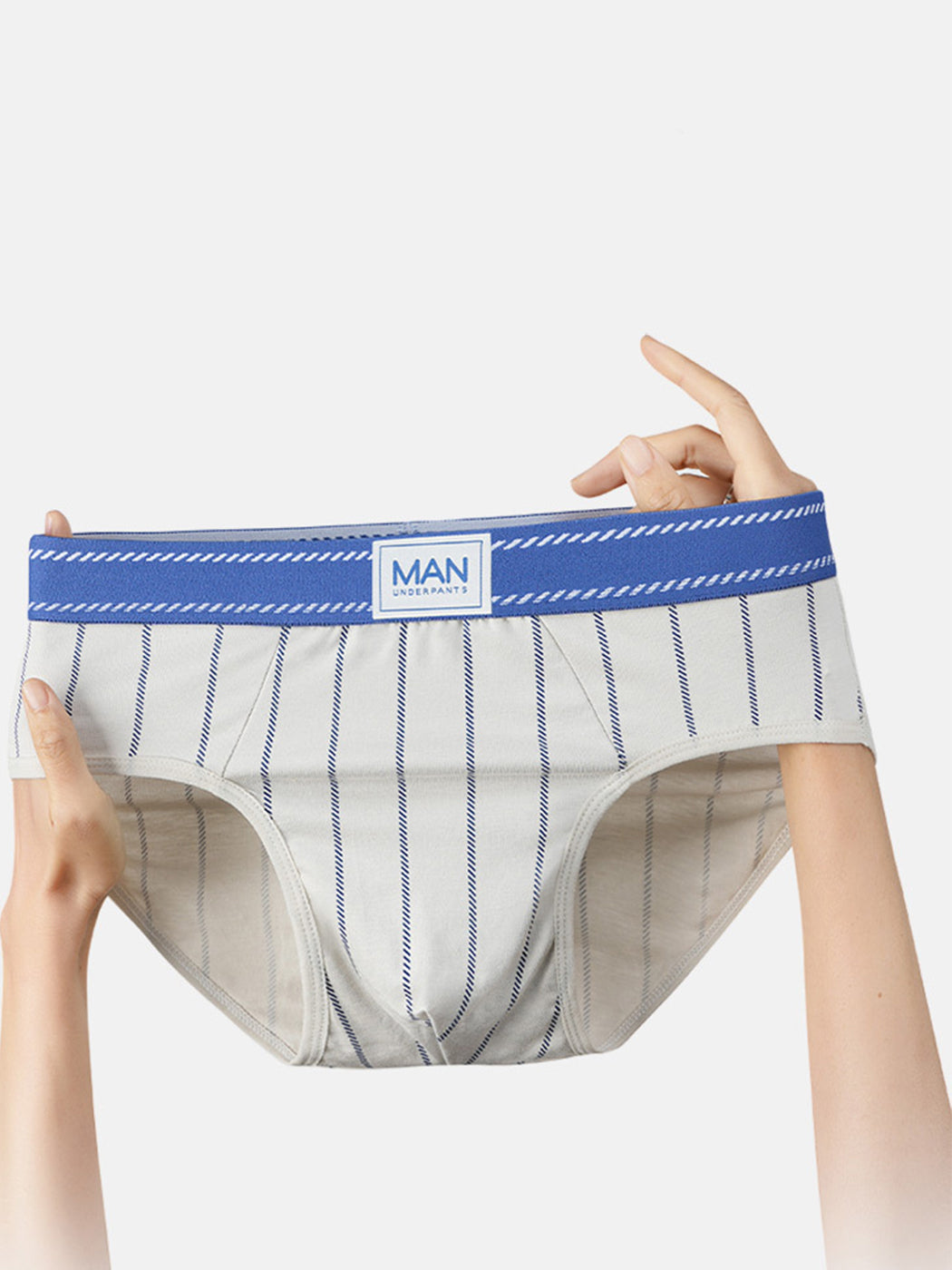 3 Pack Men's Classic Striped Briefs | dmunderwear detail image 12