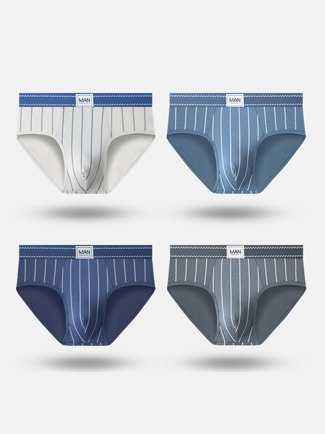 3 Pack Men's Classic Striped Briefs | dmunderwear detail image 13