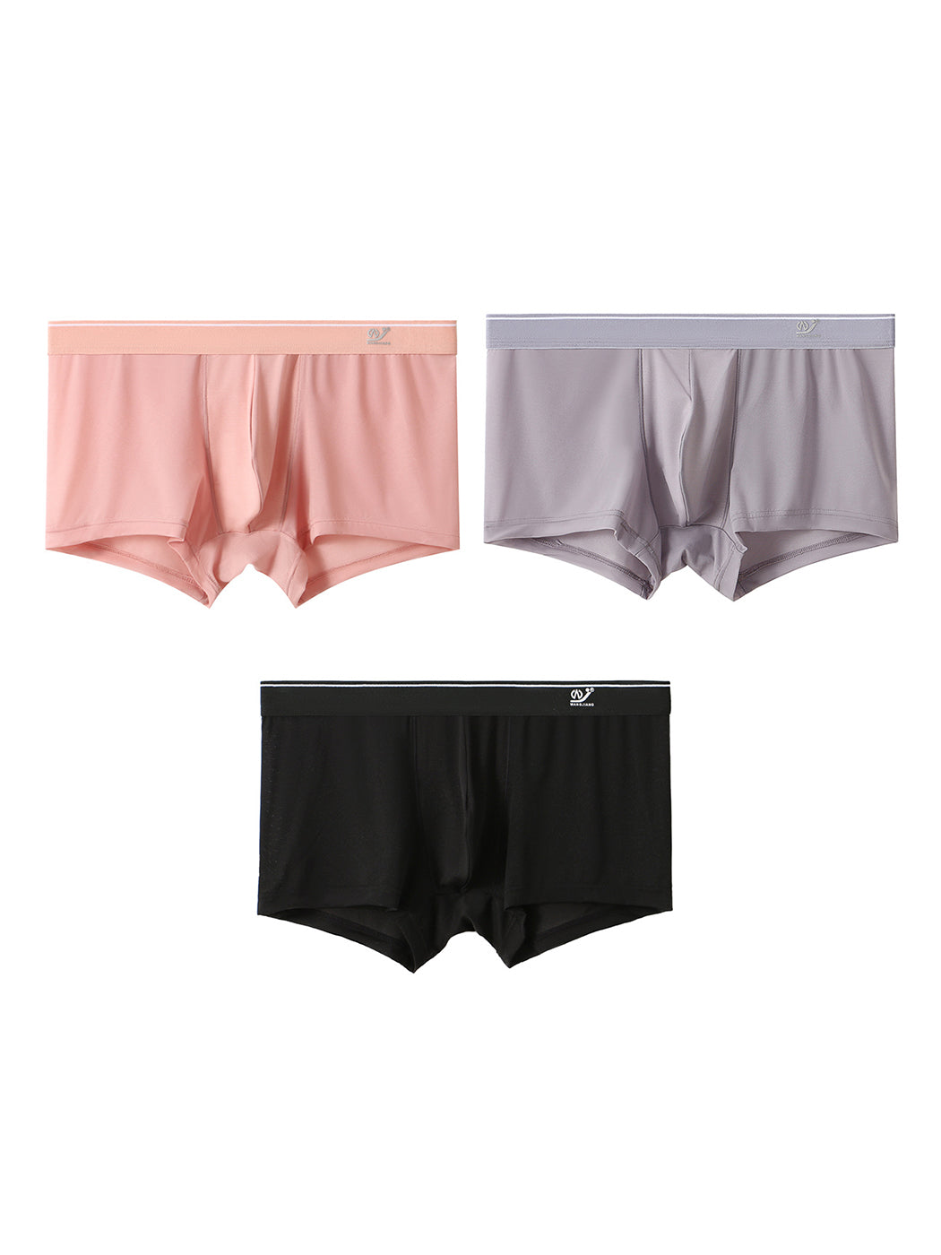 3 Pack Men's Comfy U Convex Pouch Trunks | dmunderwear detail image 14