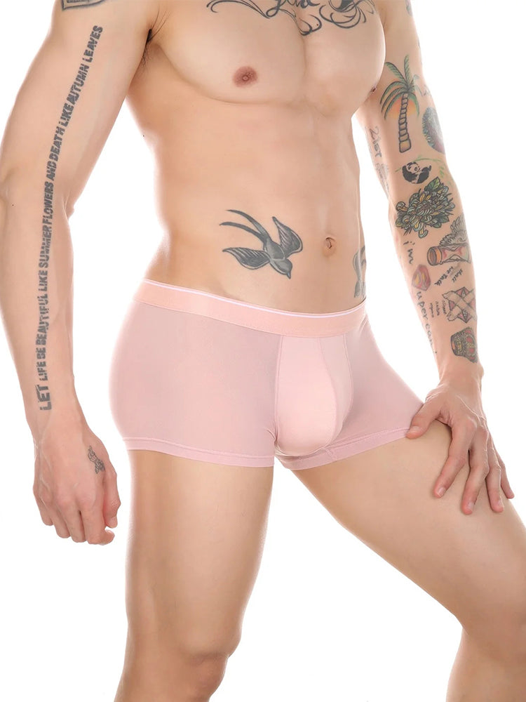 3 Pack Men's Comfy U Convex Pouch Trunks | dmunderwear detail image 5
