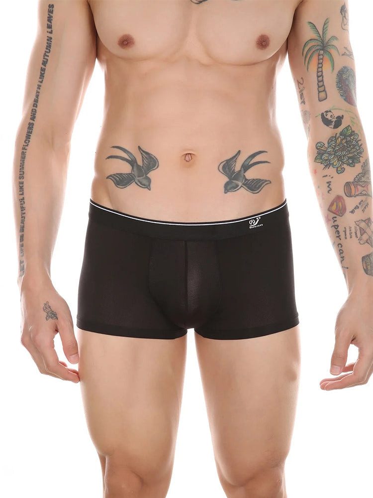 3 Pack Men's Comfy U Convex Pouch Trunks | dmunderwear detail image 7