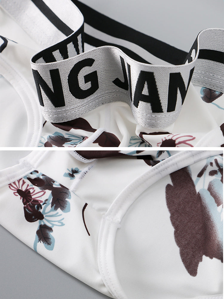 3 Pack Men's Ice Silk Dual Pouch Briefs | dmunderwear detail image 9