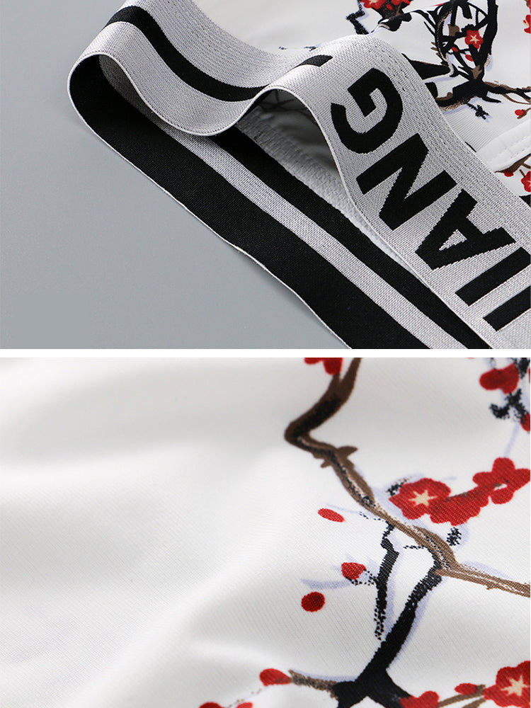 3 Pack Men's Ice Silk U Convex Pouch Trunks with Fly | dmunderwear detail image 4