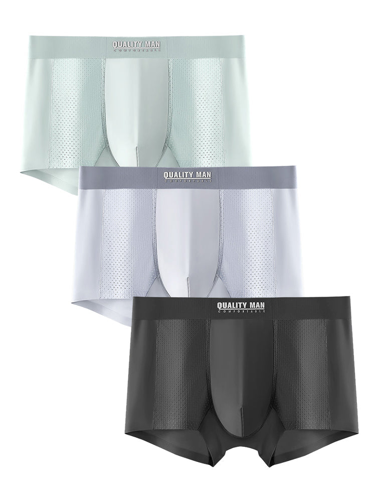 3 Pack Men's Lightweight And Breathable Trunks | dmunderwear detail image 14