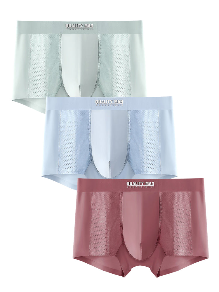 3 Pack Men's Lightweight And Breathable Trunks | dmunderwear detail image 19