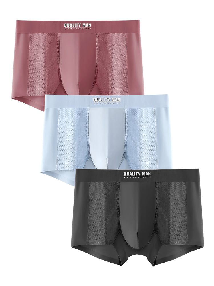 3 Pack Men's Lightweight And Breathable Trunks | dmunderwear detail image 2