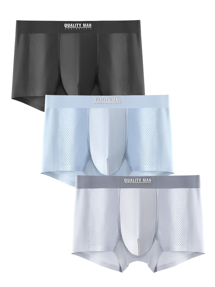 3 Pack Men's Lightweight And Breathable Trunks | dmunderwear detail image 20