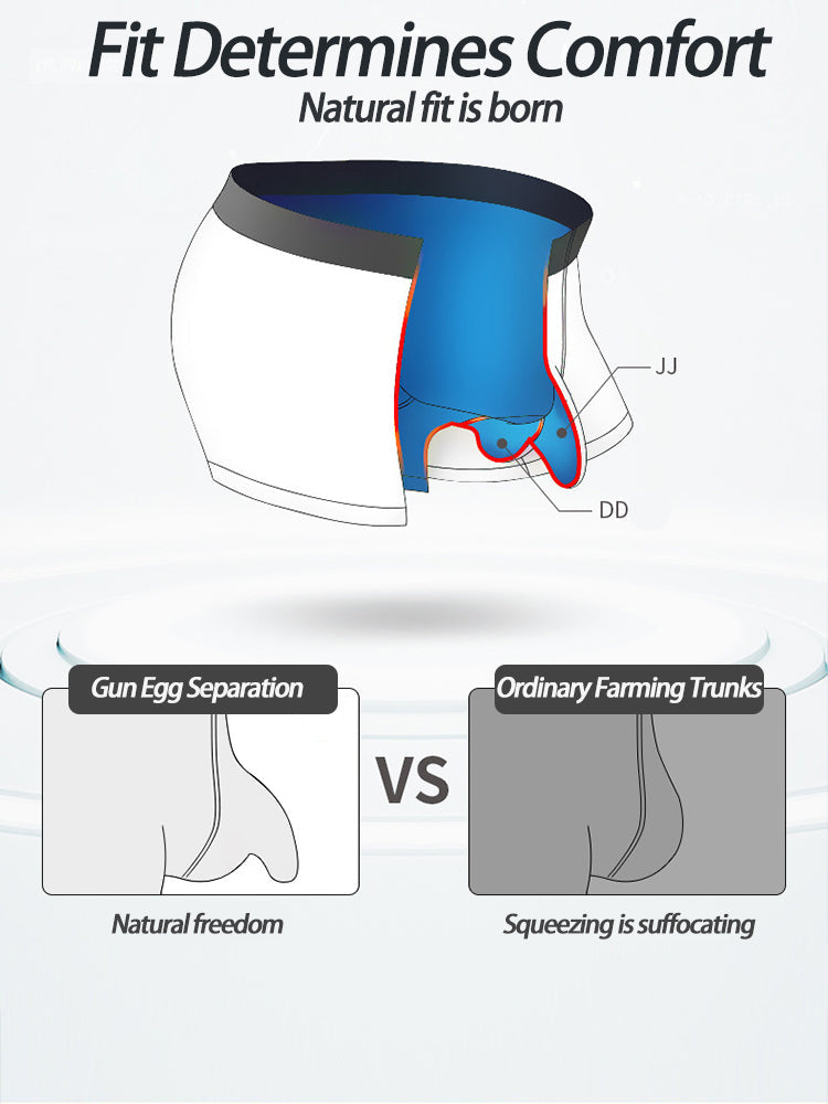 3 Pack Men's Separate Sexy Free Stretch Trunks | dmunderwear detail image 11