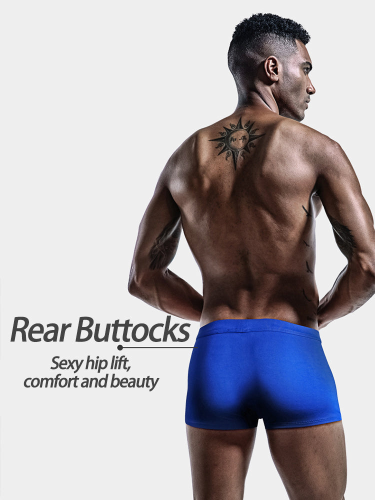 3 Pack Men's Separate Sexy Free Stretch Trunks | dmunderwear detail image 15