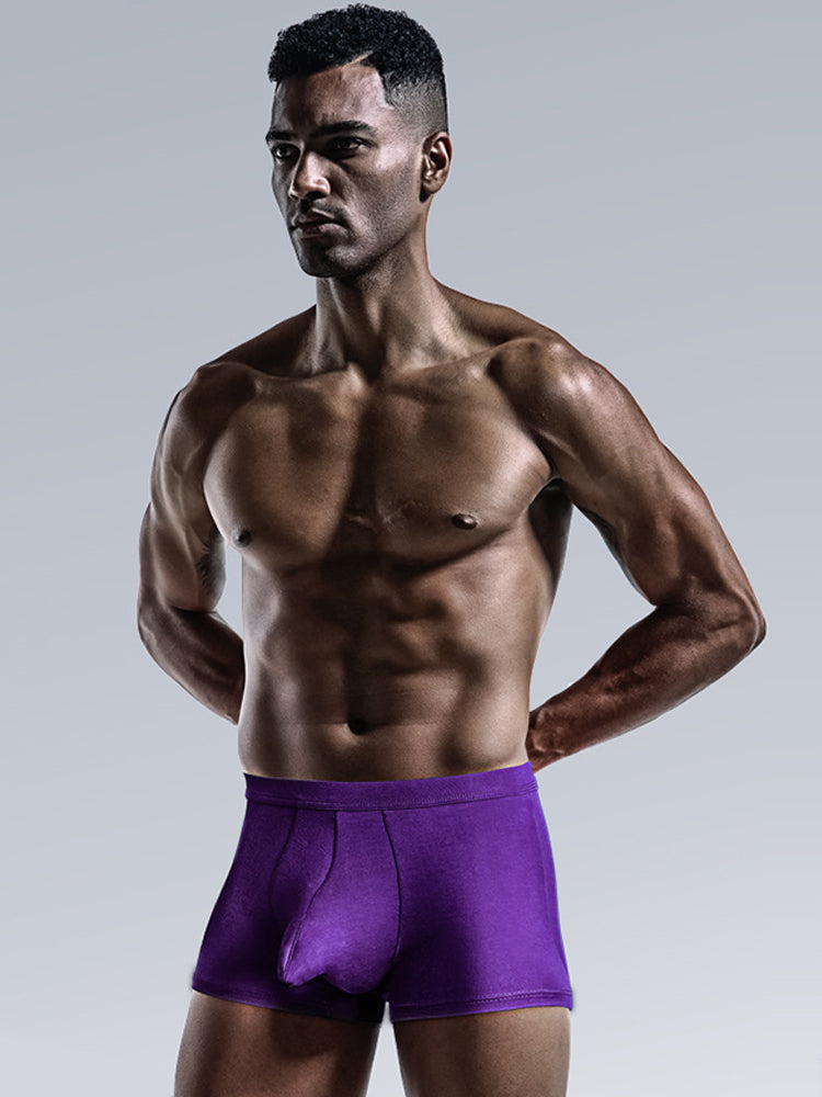 3 Pack Men's Separate Sexy Free Stretch Trunks | dmunderwear detail image 5