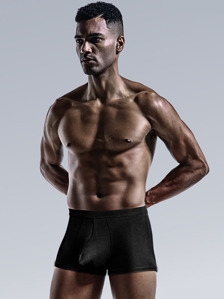 3 Pack Men's Separate Sexy Free Stretch Trunks | dmunderwear detail image 7