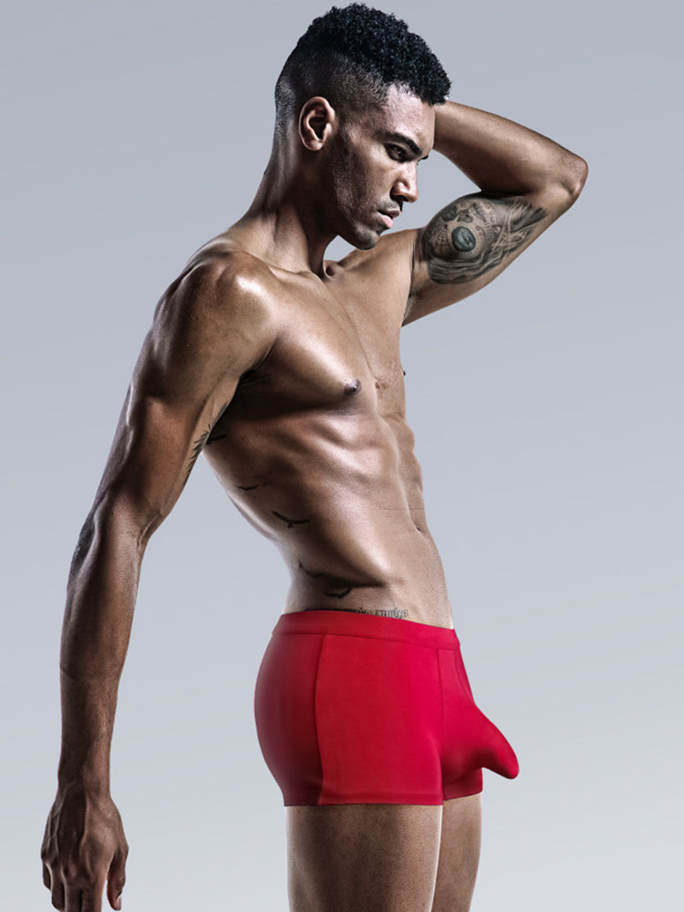 3 Pack Men's Separate Sexy Free Stretch Trunks | dmunderwear detail image 9