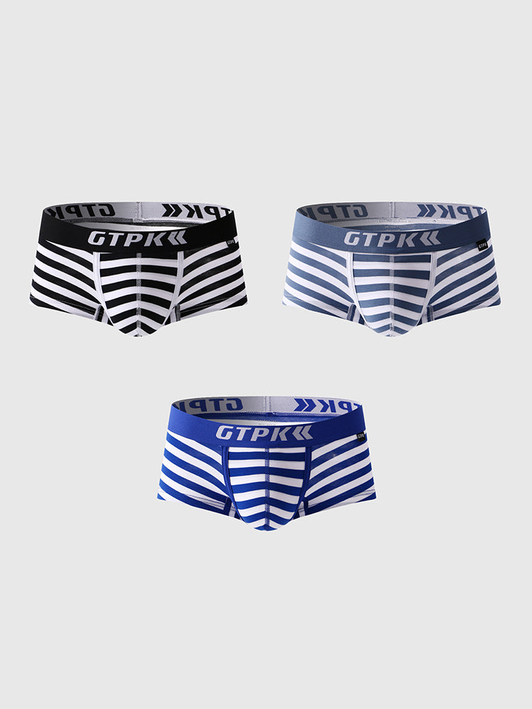 3 Pack Men's Sexy Breathable Fitness Trunks | dmunderwear detail image 14