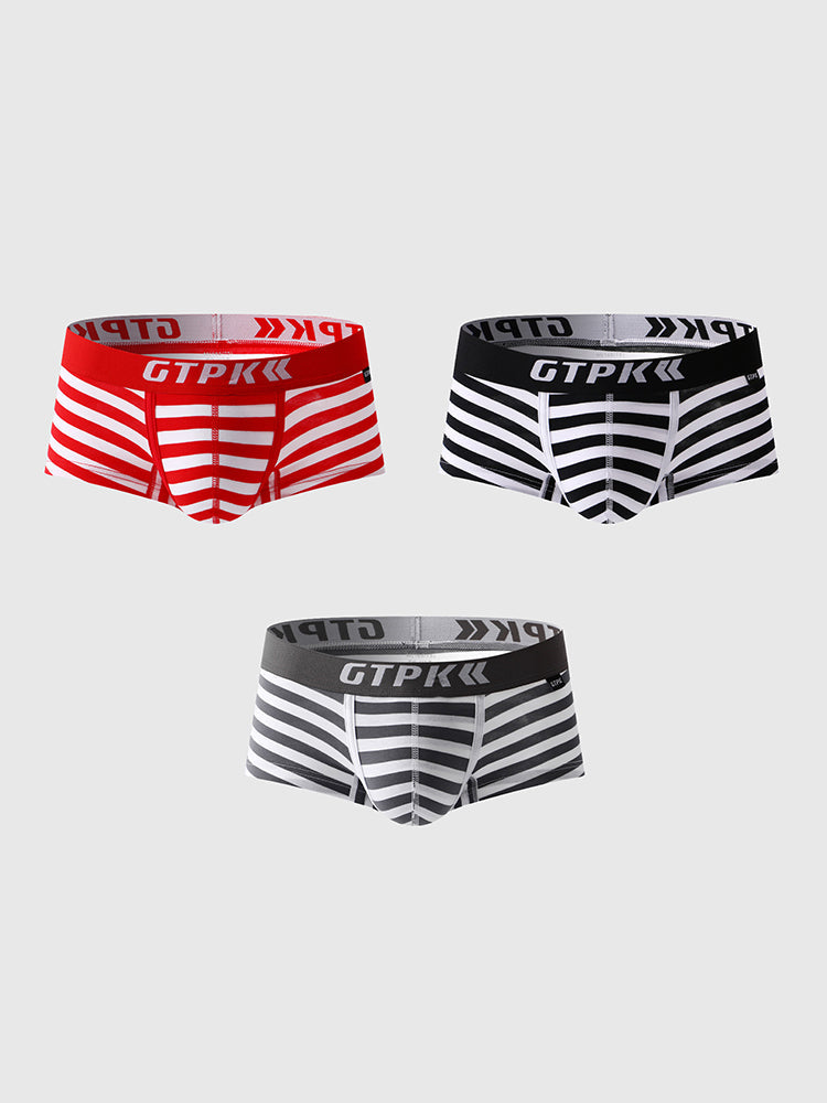3 Pack Men's Sexy Breathable Fitness Trunks | dmunderwear detail image 15