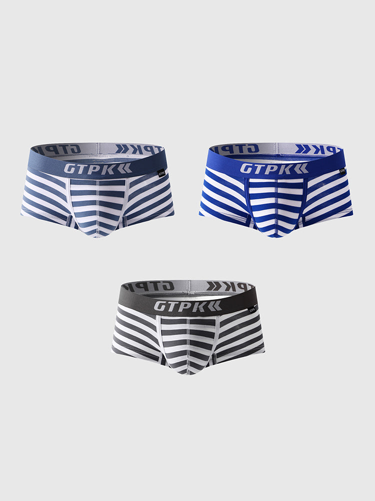 3 Pack Men's Sexy Breathable Fitness Trunks | dmunderwear detail image 16