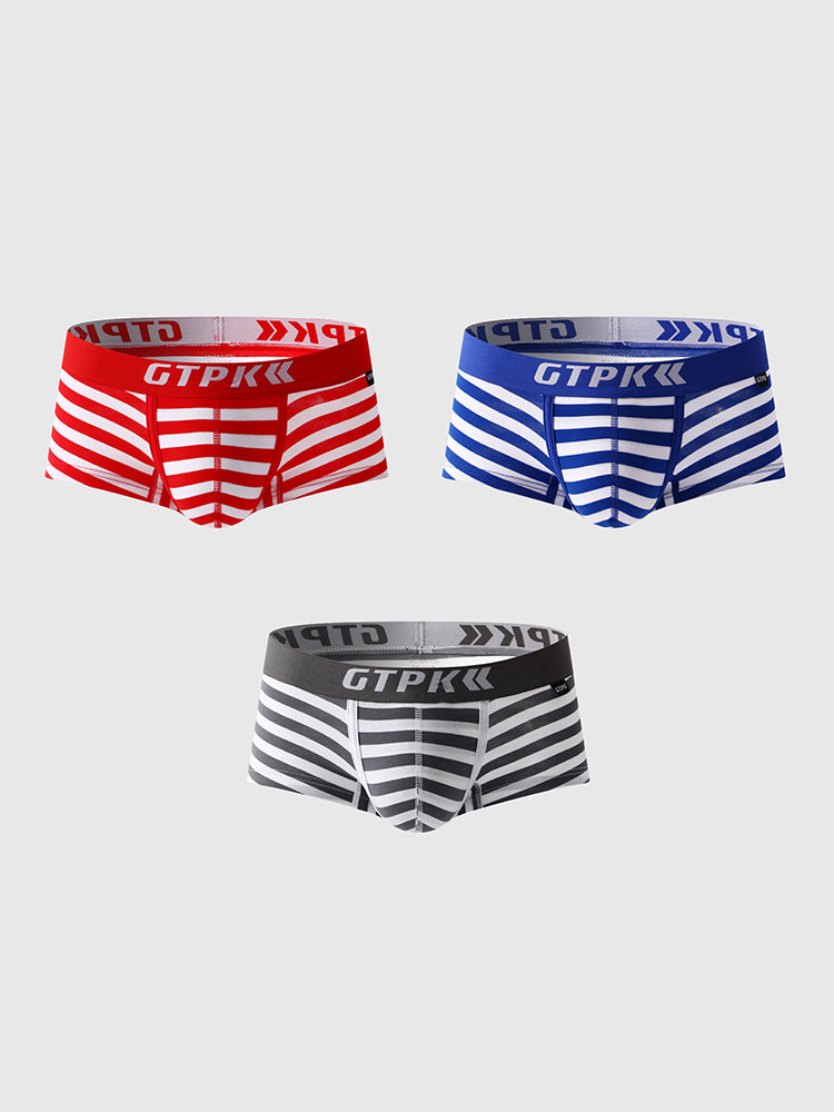 3 Pack Men's Sexy Breathable Fitness Trunks | dmunderwear detail image 8