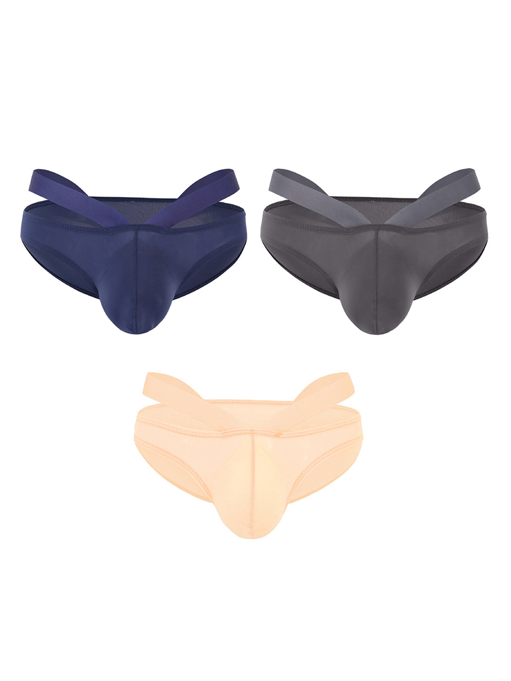 3 Pack Men's Sexy Cross Bikinis | dmunderwear detail image 14